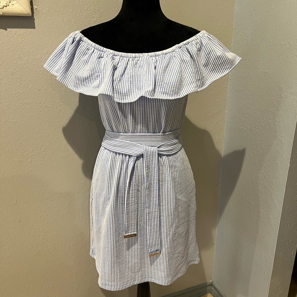 Michael lots off shoulder dress